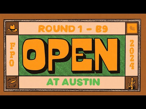 2024 The Open at Austin | FPO R1B9 | Pierce, Tattar, Mandujano, Handley | Jomez Disc Golf