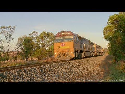 Aurizon's 6005, LDP007 & 6006 on MP1 - PoathTV Australian Trains & Railways