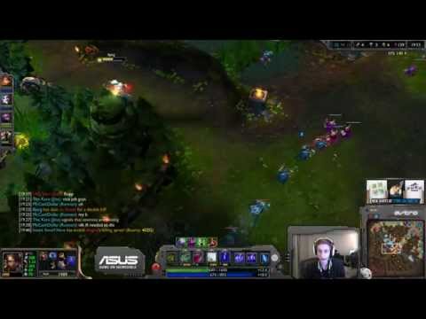 Bjergsen Nidalee vs Gragas [Mid] [Challenger Ranked solo queue]