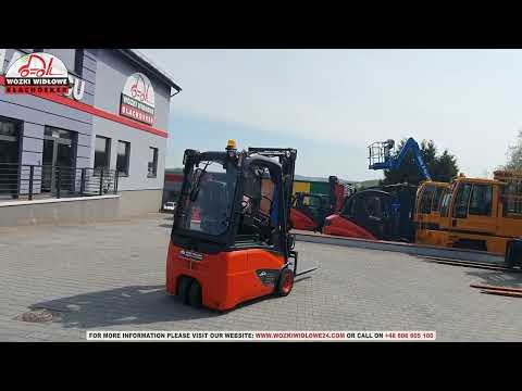 Elektryczny 3-kołowy wózek widłowy Linde E15-02 2017 BD-2316