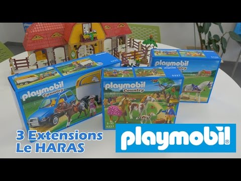 3 extensions Playmobil du Haras (5223, 5226 et 5227) - Playmobil Country