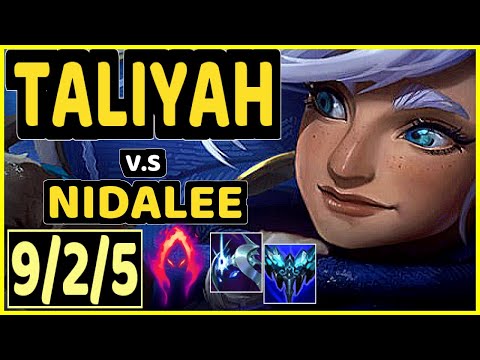TALIYAH vs NIDALEE - 9/2/5 KDA JUNGLE GAMEPLAY - KR Ranked GRANDMASTER