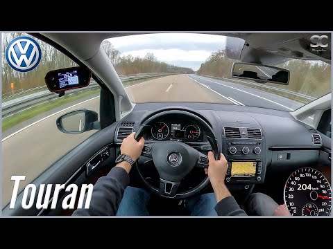 2012 VW Touran Highline [2.0 TDI | 140HP] - POV Autobahn Top Speed Drive