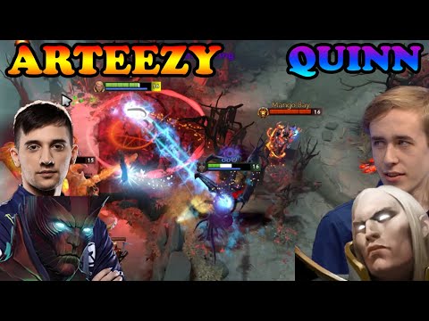 Arteezy makes a sacrifice to save Quinn Invoker | Dota2Orbs