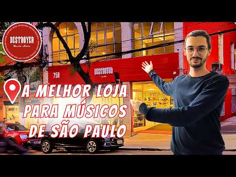 Visitei a melhor Loja de Instrumentos Musicais de São Paulo - Destroyer Music Store.