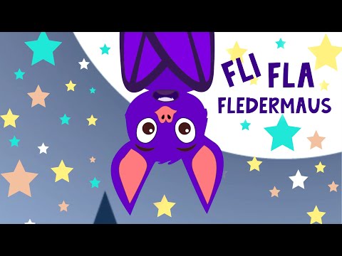 Kinderlied Fledermaus 🦇 Fli Fla Fledermaus 🦇 Kinderlieder 🦇  Fledermauslied