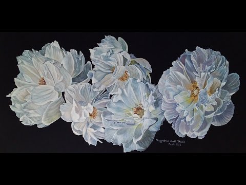 Flowers painting-  Blossom – oil realistic painting- Bhagyashree Art