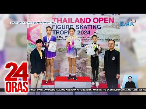 10-anyos na Pinoy figure skater, wagi ng gold sa Open Figure Skating Trophy 2024 24 Oras