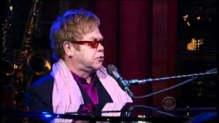 Elton John &amp; Leon Russell - &quot;Hey Ahab&quot; 2/9 Letterman (TheAudioPerv.com)