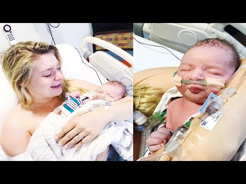 EMOTIONAL LIVE BIRTH VLOG | Emergency Induction at 38 weeks | Our Rainbow baby ♡ | Lauren Self
