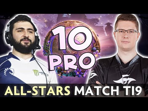ALL-STARS match in TI9 Ranked — 10 PROS in one game