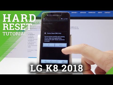 How to Hard Reset LG K8 2018 - Wipe Data by Factory Mode