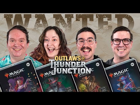 FIRST LOOK Outlaws of Thunder Junction Precon Gameplay | Stella Lee VS Yuma VS Olivia VS Gonti