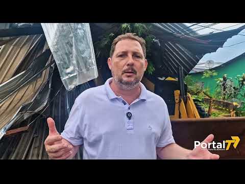 Prefeito Rodrigo Schanoski fala sobre o vendaval que atingiu Maripá nesta quarta-feira