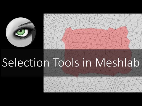 Selection Tools in Meshlab | Introduction to Digital Preparation Video 15