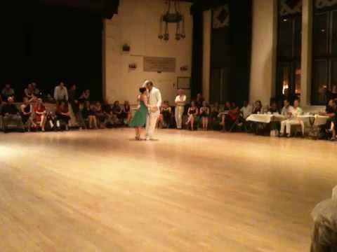  Guillermina Quiroga  and  Junior Cervilla  are  dancing  to  a  nontraditional song  in  2009