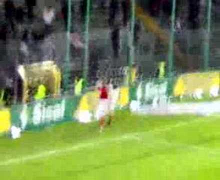 triestina brescia: festeggiamenti fine partita