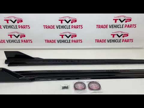 Fits BMW X5 F15 2013-2018 Side Skirts Extension Blades Gloss Black video