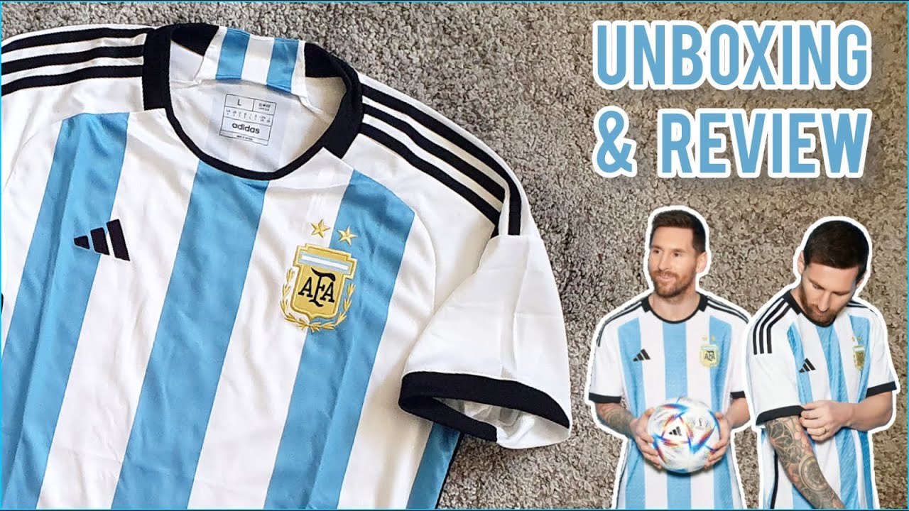 Argentina 2022 World Cup home jersey Unboxing & Review