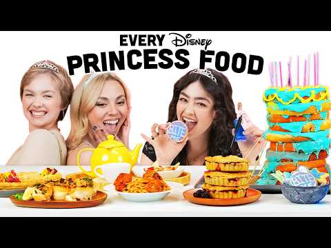 We Make And Eat EVERY Disney Princess Food!
