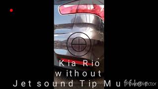 Kia rio jet sound tip muffler