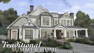 Bloxburg: Traditional Summer Home | Speedbuild | Roblox Bloxburg