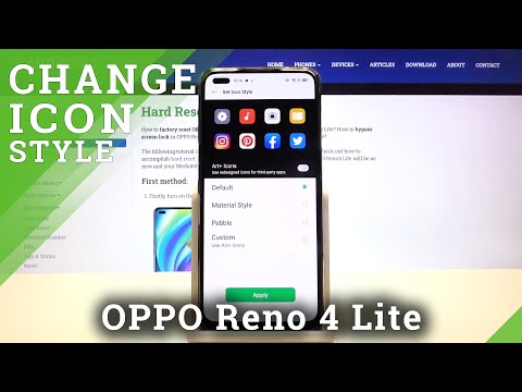 How to Change Icon Shape on OPPO RENO 4 LITE – Menu Icon Settings