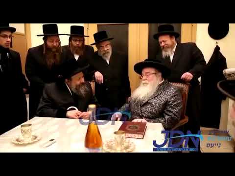 Bobov 45 Rebbe Visits Sanz Szmigrad Rebbe In Antwerp