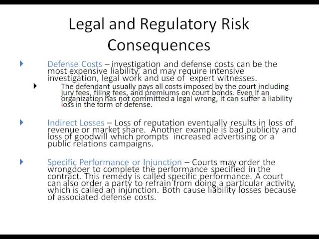 Understanding Legal and Regulatory Risk: Key Insights from ARM 55 Week ...