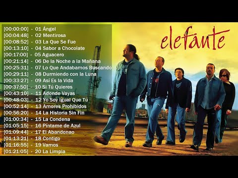 Elefante Mix Lo Mejor del Rock en Espanol 🎸 Las 20 Mejores Canciones de Elefante, Álbum Completo