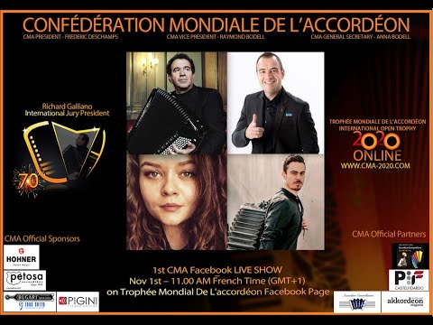 1st CMA Facebook Live Show - Nov 1st 2020. R. Galliano, J. Richard, E. Bartkevičiūtė, R. Brunner