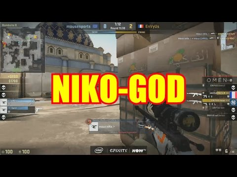 NiKo GOD quad kill vs  EnVyUs
