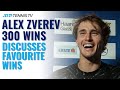 Alexander Zverev Shares His Favourite Career Wins So Far After Getting No.300 in Vienna!