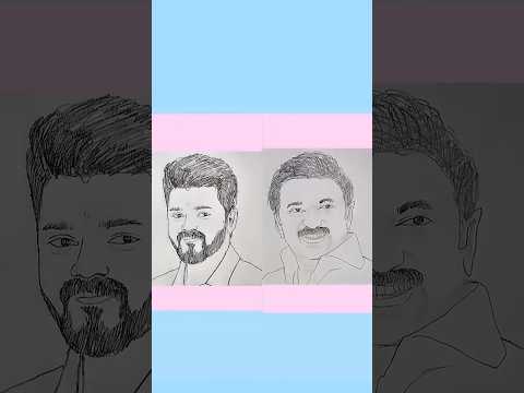 TVK❤️ VS DMK🔥 #trending #drawing #trending #dmk #tvk #shorts