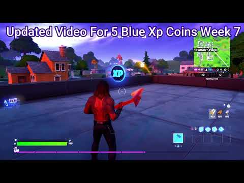 All 5 Blue XP Coins locations week 7 (updated)fortnite battle royal