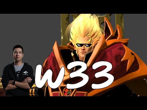 W33 dancing as Invoker in Game 3 of the Shaghai Major Grand Final