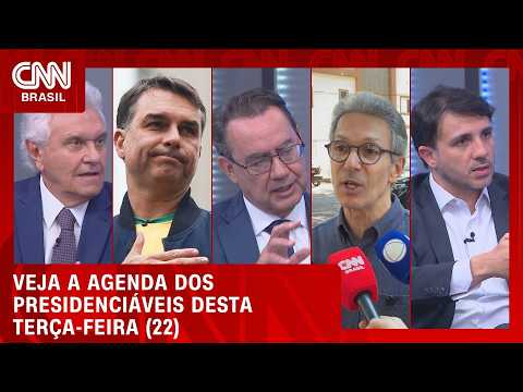 Veja o que fizeram os presidenciáveis nesta terça-feira (22) | CNN PRIME TIME