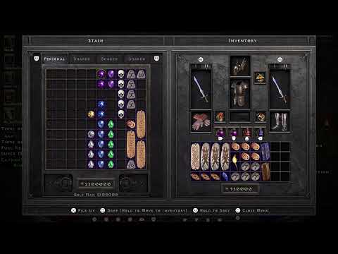 D2R horking, Item drop later