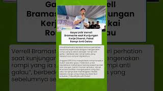 Gaya Unik Verrell Bramasta saat Kunjungan Kerja Disorot, Pakai Rompi Anti Galau