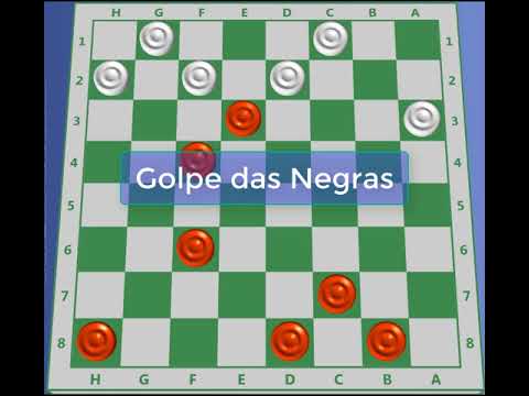 Jogo de Damas - Golpe das Negras na Abertura Cruz 12