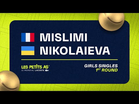 Les Petits As 2023 | Girls Singles 1R | Lina Mislimi vs Anastasiia Nikolaieva