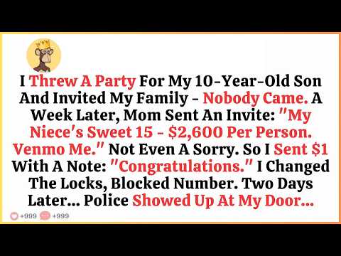 I Threw A Party For My 10 Year Old Son And Invited My Family — Nobody Came  A Week Later, Mom Se