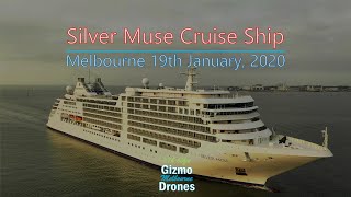 Silver Muse Cruise Ship visits Melbourne - by Drone