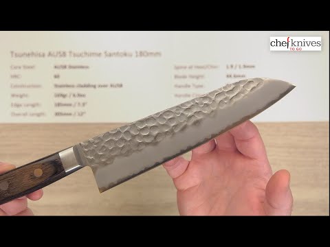 Tsunehisa AUS8 Santoku 180mm Quick Look
