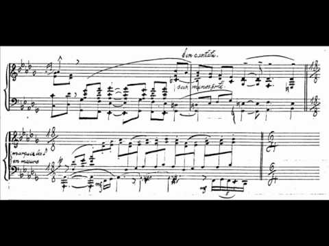 Hamelin plays Eckhardt-Gramatté - Piano Sonata No. 4 (2nd mvt) Audio + Sheet music