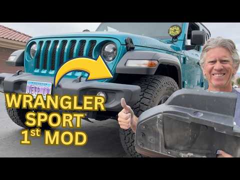 EASY Jeep Wrangler Sport 1st Mod: Bumper Closer Panel Delete