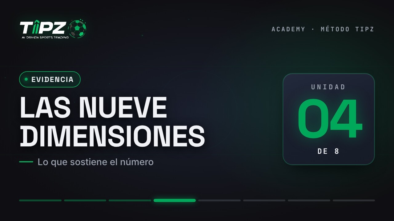 Cómo analizar un partido de fútbol con datos: 9 capas | TIPZ 4/8
