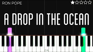 Ron Pope - A Drop In The Ocean | EASY Piano Tutorial 
