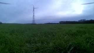 preview picture of video 'Blade 350QX | To higher altitude @Wind-Turbine S77 + Low Fuel + Hard Landing (crash)'
