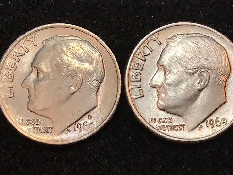 1968 US Dimes - United States S-less Roosevelt's 1st Year